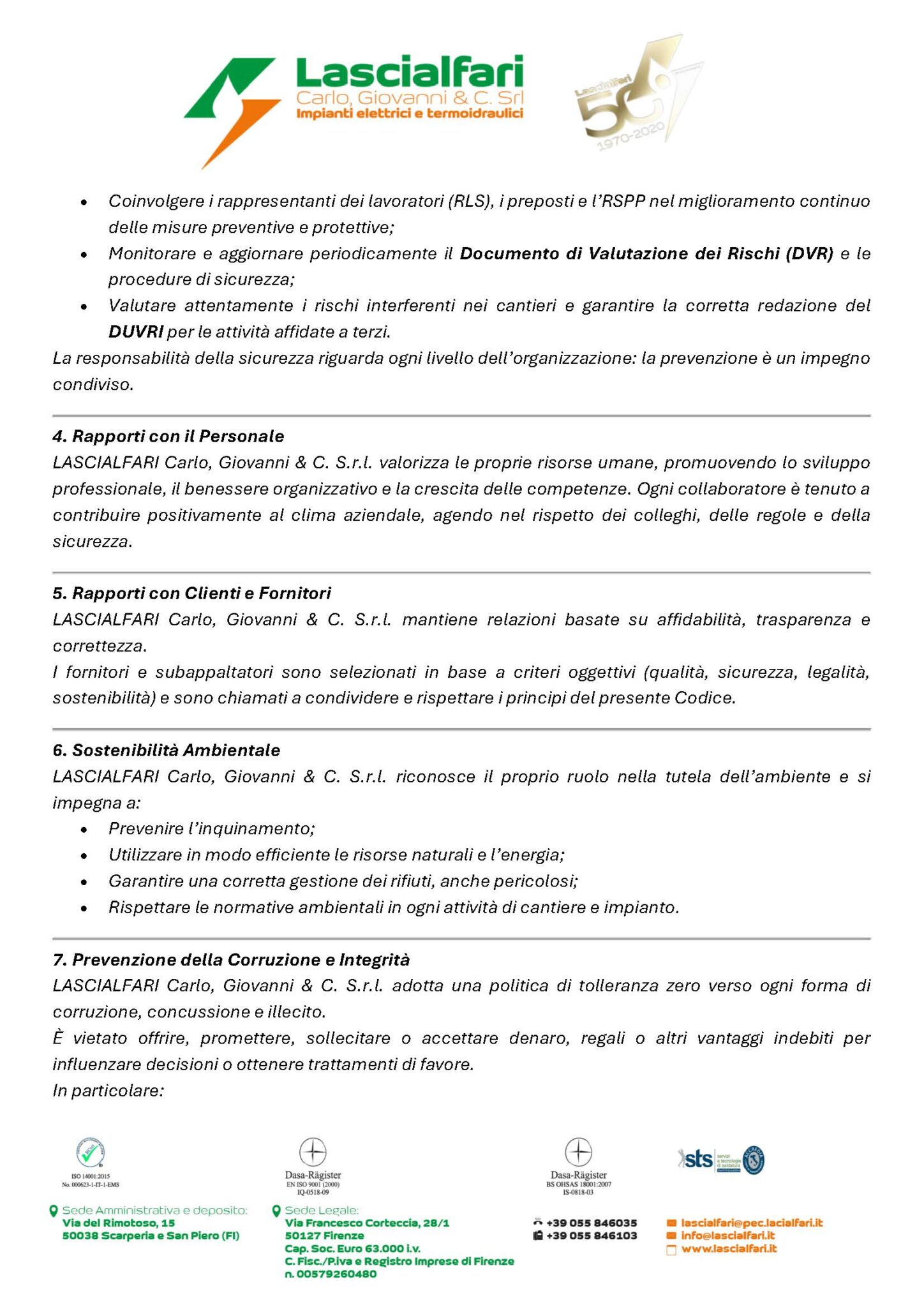 Codice Etico_Lascialfari_Rev.2025_Pagina_2
